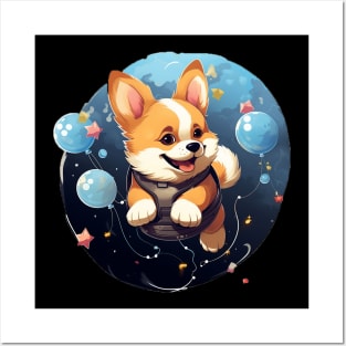 cute corgi Posters and Art